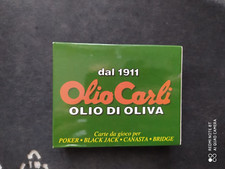 OLIO CARLI - CARTE DA GIOCO - 2 MAZZI PER 54 CARTE DA GIOCO - COME NUOVO !!!