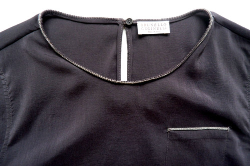 Top camicetta seta brunello - top,