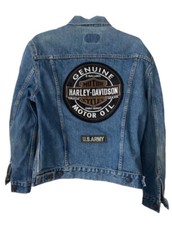 Harley Davidson Levis Giacca Denim Jeans Vintage Riders Biker M Blu Levi’s
