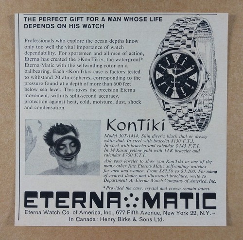 Orologio eterna matic kontiki - orologio,