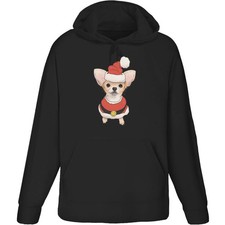 Felpa con cappuccio / felpa con cappuccio per adulti 'Christmas Chihuahua' (HO040083)