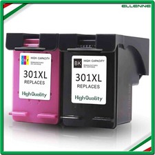 ✅ KIT 2 CARTUCCE COMPATIBILE CON HP 301 XL NERO+COLORE STAMPANTE DESKJET 1050 ✅
