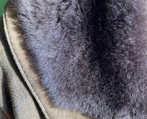 Shearling cappotto donna beige - shearling,
