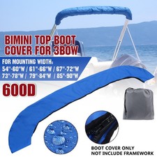 Custodia portaoggetti Boot Bimini Top per 3 Bow 600D custodia protettiva tenda da sole blu