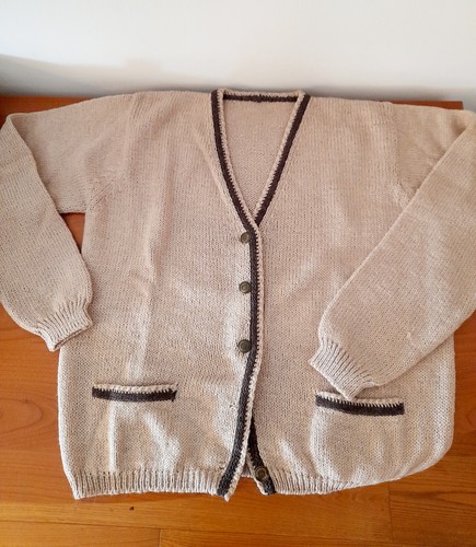 Cardigan donna lana beige - in,