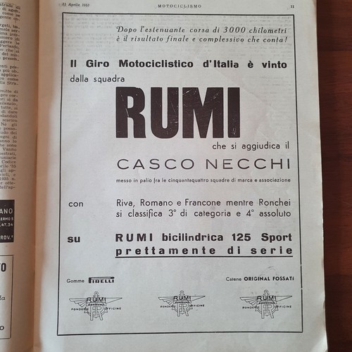 Moto rumi vince - vince, advert
