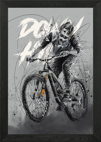 Downhill mtb scarabocchio arte - mtb,