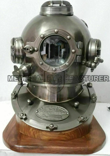 Antico casco subacqueo - us, navy