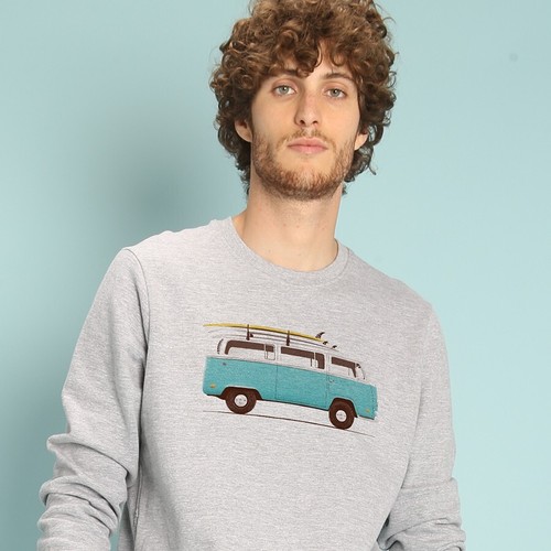 Felpa uomo colore grigio - felpa,