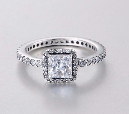 Anello quadrato classico - anello,