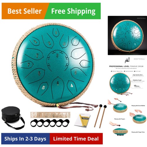 Steel tongue drum note 12 - steel,