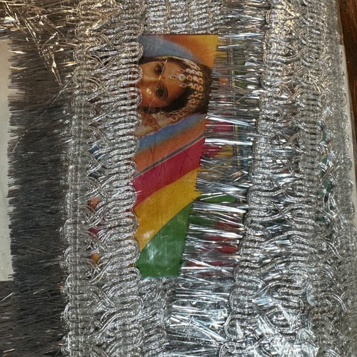 Ganesh brand silver tinsel - silver,