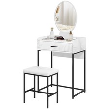 HOMCOM Set Tavolo da Trucco