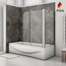 AICA SOPRAVASCA ANGOLARE PARETE VASCA 2 ANTE PIEGHEVOLI A LIBRO VETRO DA 6 MM