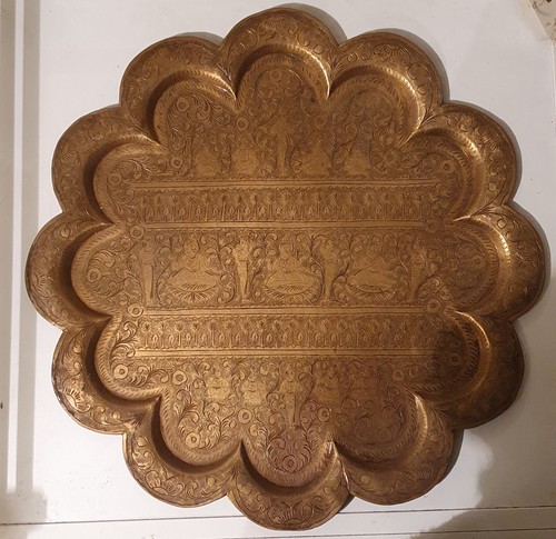 Vassoio ottone vintage - ottone,