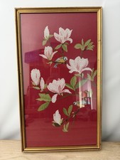 Quadro uccellino floreale