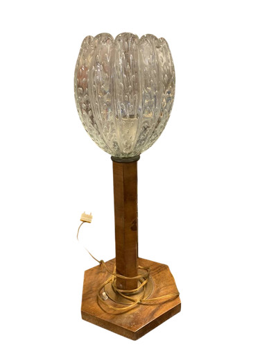 Lampada tavolo radica vetro - tavolo,