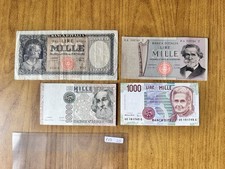 LOTTO 4 BANCONOTE LIRE 1000