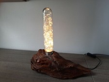 LAMPADE IN LEGNO ARTIGIANALI/ MATERIALI DI RECUPERO / LED