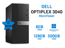 PC Desktop Dell Optiplex 3040 - I5-6500, Ram 8Gb, SSD 256Gb, HDD 500Gb,Win11 Pro