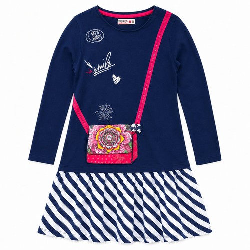 Abito desigual blu navy - desigual,