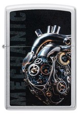 Accendino Zippo Heart Of Steel Edizione Limitata Unisex Metallo Nero/Grigio