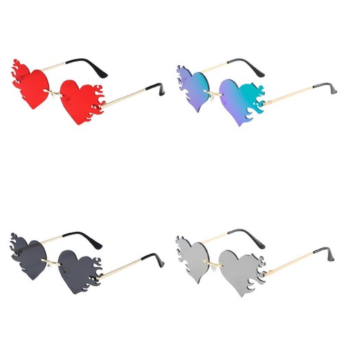 Fiammante cuore occhiali - cuore,