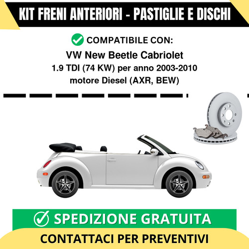 Kit freni anteriori - kit,