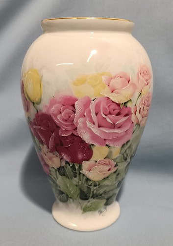 Vaso porcellana limoges rose - limoges,