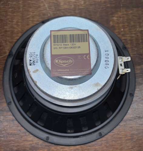 Subwoofer klipsch rpw10 - subwoofer,