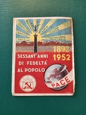 Tessera Speciale Partito Socialista Italiano PSI 1952 60 Anni Di Storia Novara
