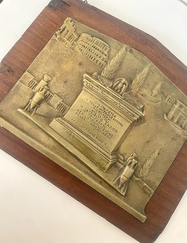 Targa bronzo commemorativa - targa,