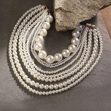Collana lunga bavaglino etnico