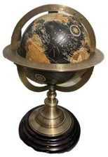 Mappamondo sfera marina ottone