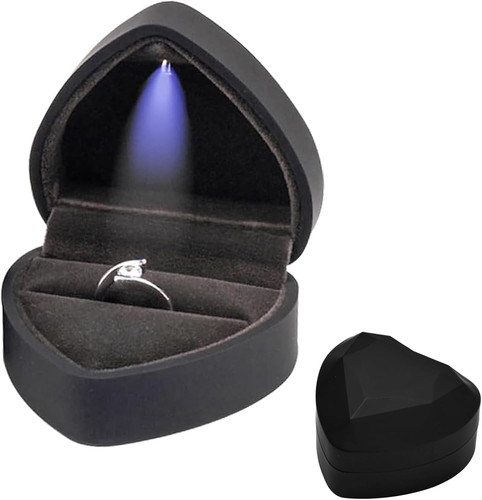 Scatola anelli con - scatola, luce