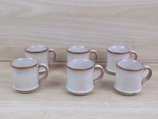 vecchio SET DI 6 TAZZINE DA CAFFE' MAESTRI D'ARTE CERAMICA EX ERNESTINE SALERNO