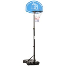 HOMCOM Canestro Basket da Esterno Altezza Regolabile 197.5-254cm Base con Ruote