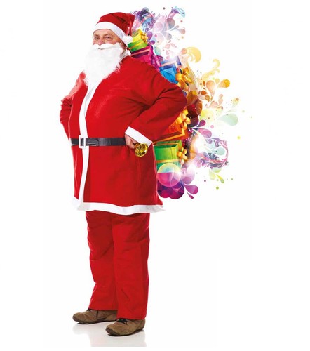 Costume vestito babbo natale - vestito,