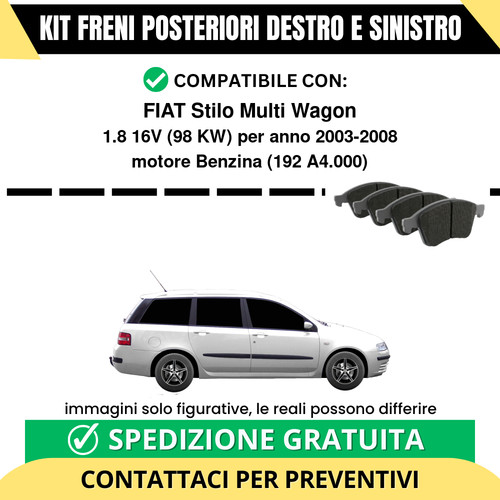 Pastiglie freno posteriori - pastiglie,