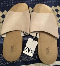 ZARA sandali uomo beige slide