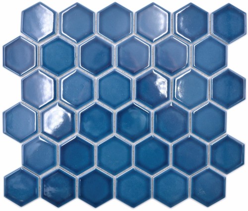 Mosaico ceramica esagonale - mosaico,