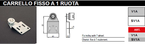 Carrello ruota in - carrello, 1