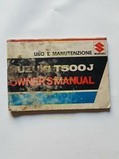 Suzuki T 500 J 1971 manuale uso manutenzione originale ITALIANO moto 