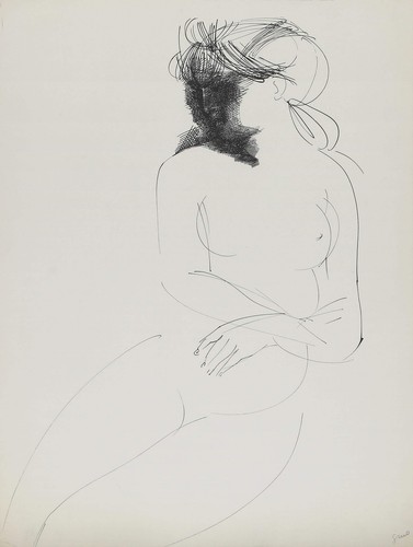 Emilio greco donna seduta - emilio,