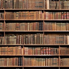 Tessuto Libreria Vintage in