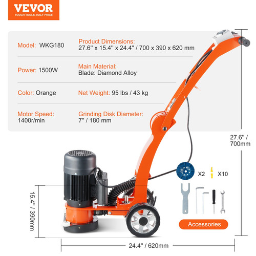 Vevor levigatrice per - vevor,