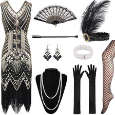 12 Pezzo 1920 Charleston Dress