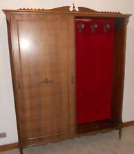 MOBILE ATTACCAPANNI INGRESSO SALA SOGGIORNO RETRO VINTAGE ANNI 60 LEGNO VELLUTO