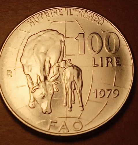 Moneta 100 lire 1979 fao - 100,