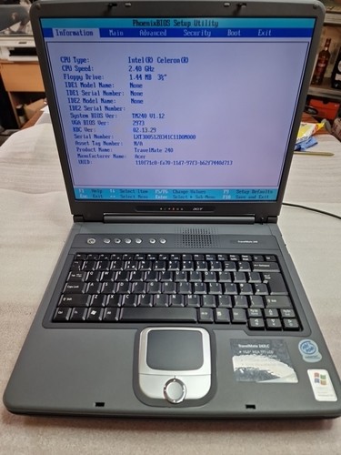 Acer travelmate 242lc - 242lc, intel